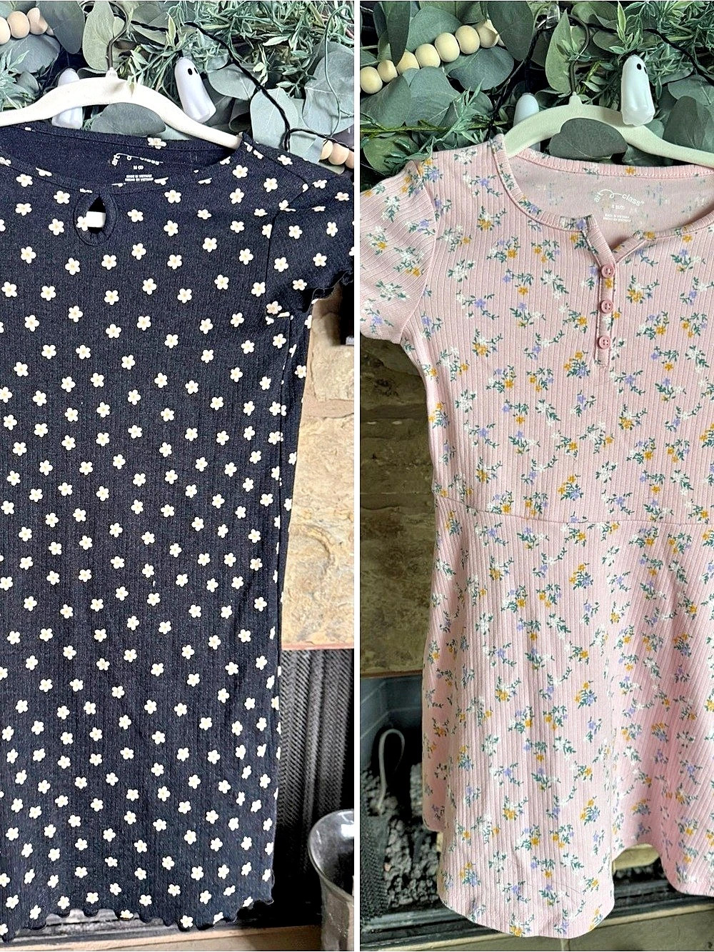 art class Girls Floral Two Dress Bundle Set Size Medium (8) Like New